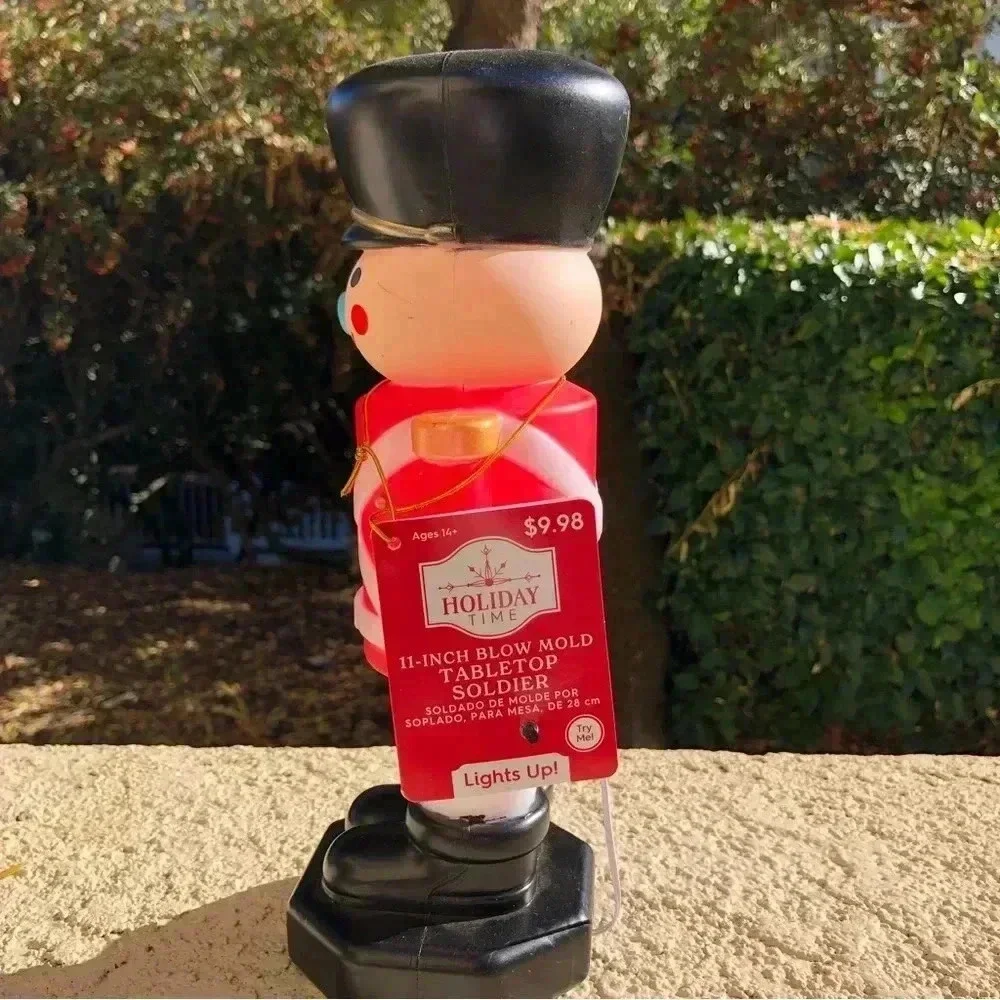Christmas Blow Mold Toy Solider NWT